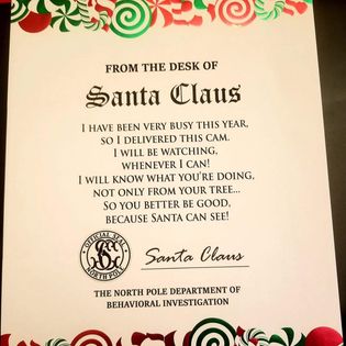 Santa deals cam letter