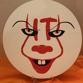 12 Inch Round Halloween Sign