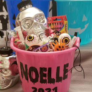 Plastic Halloween Candy Pails