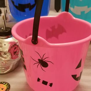 Plastic Halloween Candy Pails