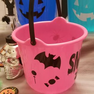 Plastic Halloween Candy Pails