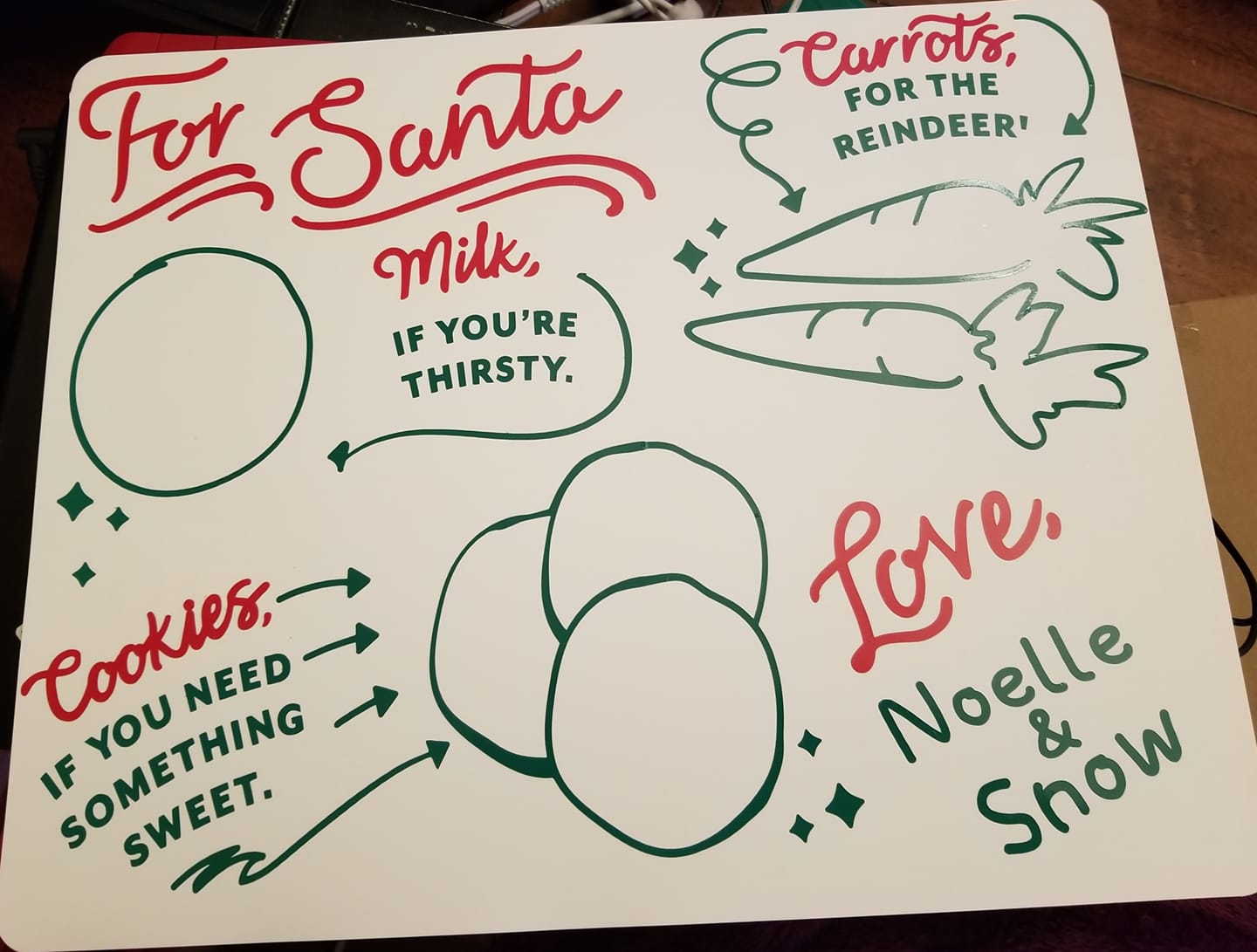 Personalized Placemat for Santa